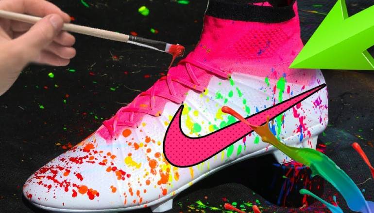 how to paint soccer cleats